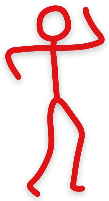 Stickman rouge